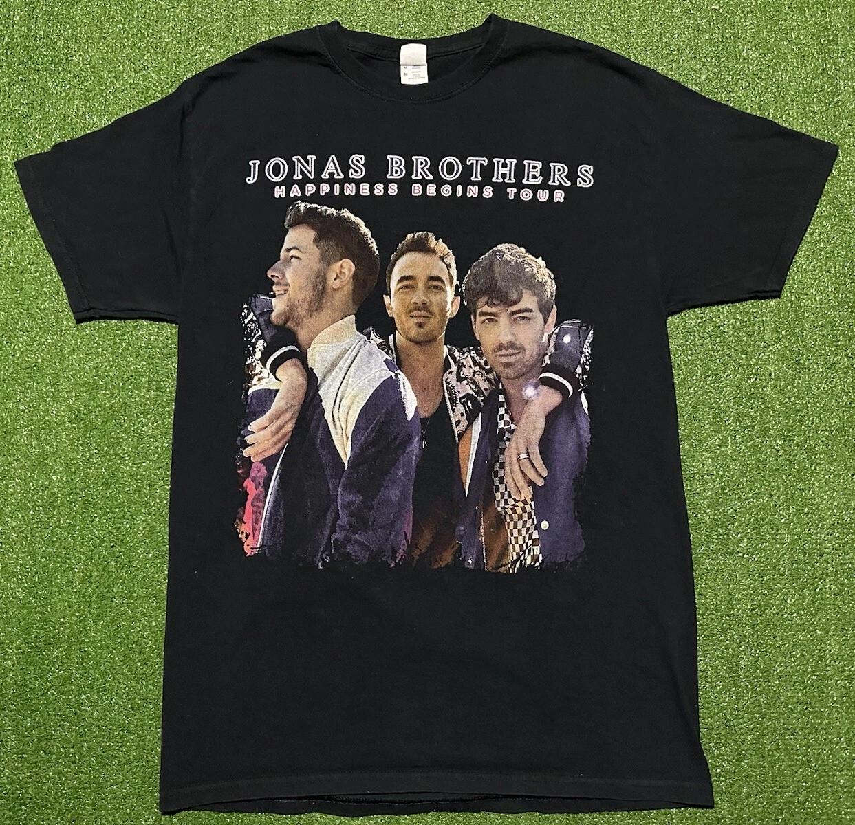 

Jonas Brothers Happiness Begins Tour 2019 T Shirt Adult Size Medium 2XL
