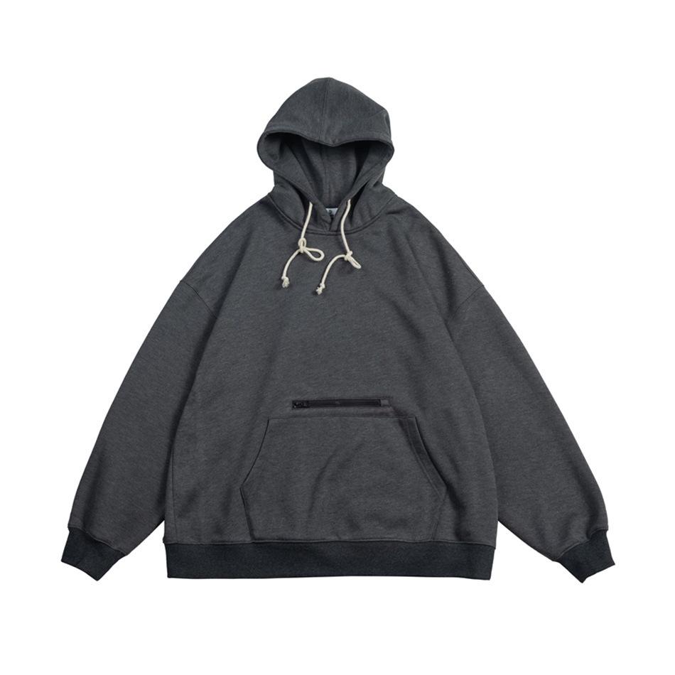 

DESIRABELT Men s Retro Japanese Academy Winter Plus Velvet Hoodie SH023 XL сірий колір