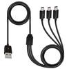 1Pc 1M 3 In 1 Usb A Male 1 To 3 Mini Usb 5Pin Mini Usb Data Charger Cable 1Meter Fast Charging Mini Usb Y Splitter Cable