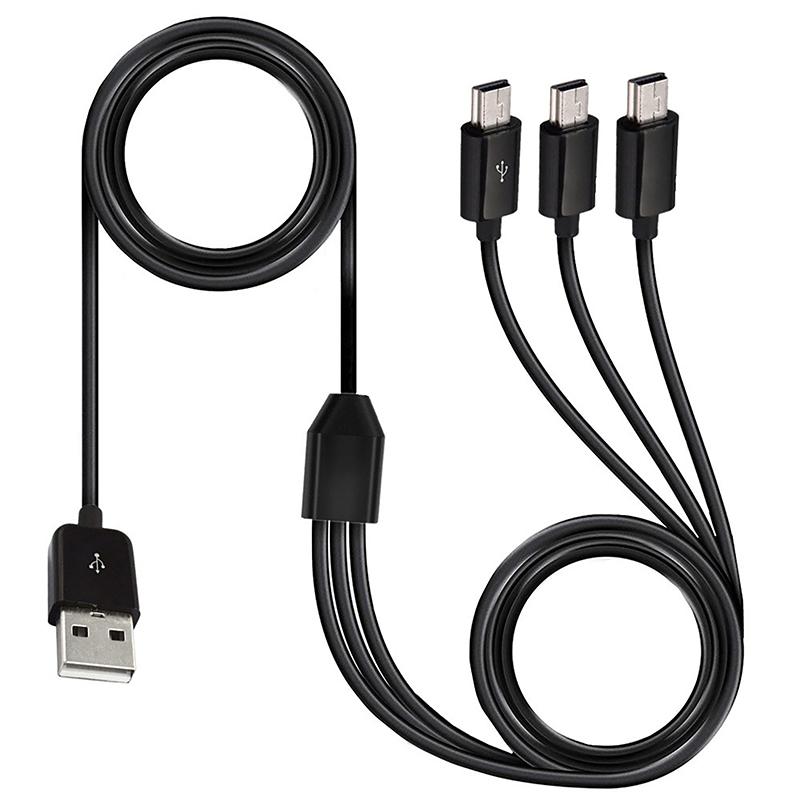 1Pc 1M 3 In 1 Usb A Male 1 To 3 Mini Usb 5Pin Mini Usb Data Charger Cable 1Meter Fast Charging Mini Usb Y Splitter Cable