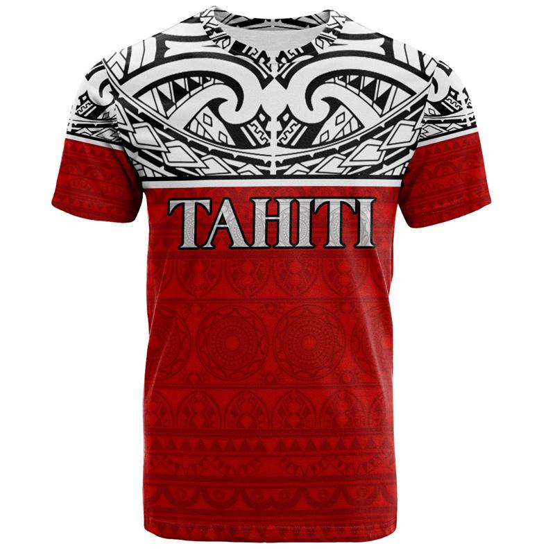 2026 Tahiti Tričko s 3D potiskem pro muže Polynéské grafické tričko Módní topy Krátký rukáv Letní Street Oversized trička