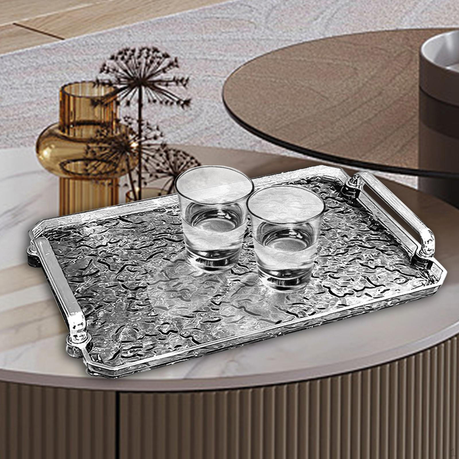 

Элегантный прямоугольный поднос для организации домашнего хозяйства и развлечений Gray L