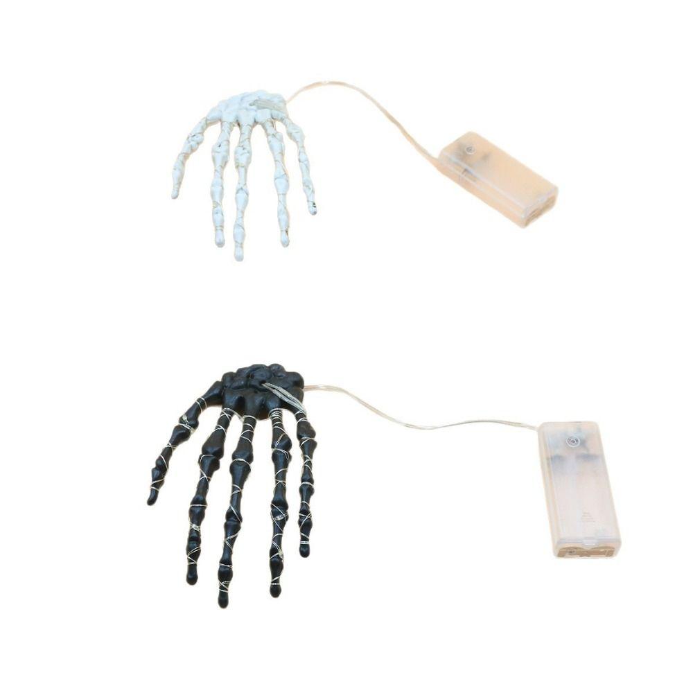LED Glowing Skeleton Hand Handmade Halloween Decorative Lights  Indoor Outdoor