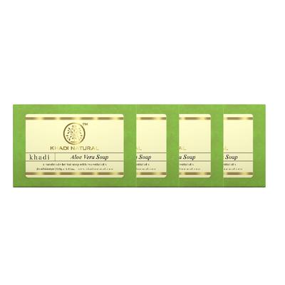 Aloe Vera Handmade Bath Soap With Essential Oils Gentle Cleansing Bar For Soft Healthy Skin All Skin Types 125G X Pack Of 4