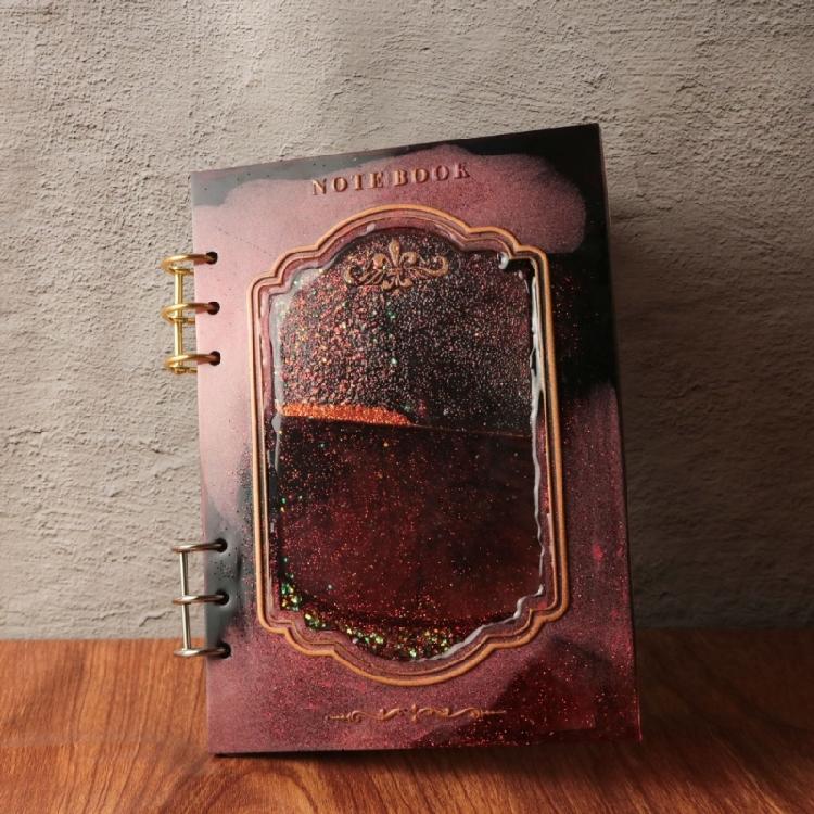 Quicksand Notebook Cover Silicone Mold DIY Epoxy Resin Mold Creative Gift Decor