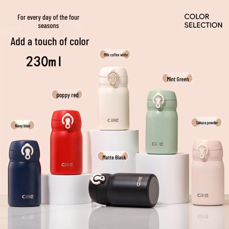 Cille Stainless Steel Portable Thermos Bottle