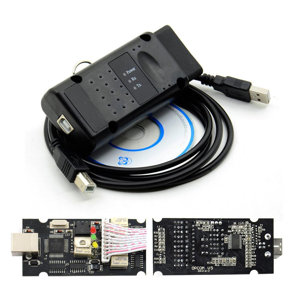 Für Opel OP COM Interface Mit PIC18F458 FTDI FT232RL V1.99 OBD2 Auto-Diagnose-Scanner OP-COM 2014V Fahrzeug Fehlererkennung