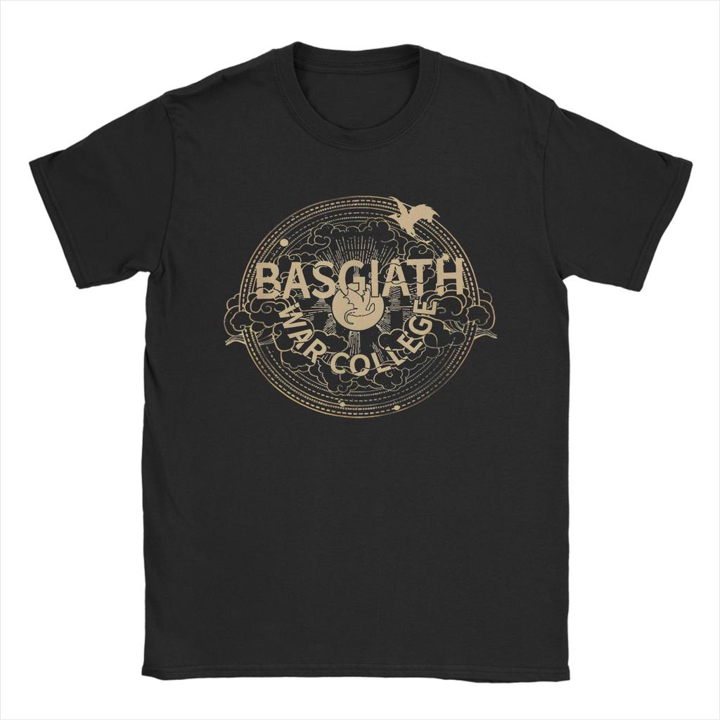 Printed Basgiath War College Tshirts Men's Cotton Short Sleeve Beifong Metalbending Academy Round Neck Summer Top Tee