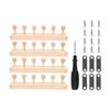 Interchangeable Knitting Frame Tool Adjustable Wooden Weaving Frame For Handmade Scarves Blankets Weaving Craft Project