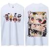 Demon Slayer  Eyes Panel  T-Shirt, Boys Girls Japanese Anime Short Sleeve Tee, Retro Manga Trendy Casual Children Top