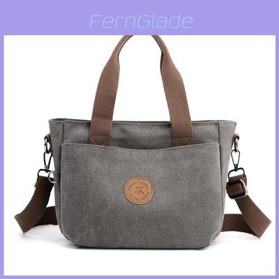 Canvas Tote Bag For Women With Zipper Closure And Interior Pockets For Daily Use