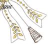 Light Luxury Holiday Rhinestone Hollow-Cut Christmas Tree Iron Bow Party Decor Topper Gold Metal Modern