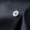 Dibinzhe Men's Plus Size Blue Business Suit Jacket