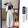 Gray Scimitar Wide-legged Women's New Spring and Autumn Small Lazy Loose Drape Casual Straight Sweatpants