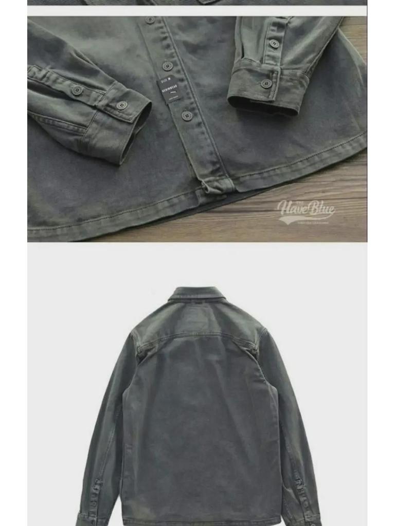 Men's Retro Loose American Soldier-Style Shirt Jacket, 2023 Casual Workwear for Spring and Autumn.