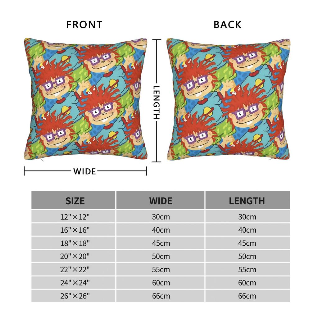 R-Rugrats Red-Haired Character Design Pillow Case Kawaii Pillow Cover Comfy Pillowcases For Couch Sofa Bedroom