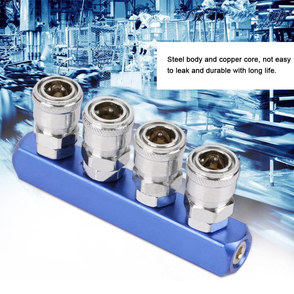 

12 мм Пневматический быстроразъемный фитинг Соединитель-мама для соединения воздушного шланга PT14 (4 пути)