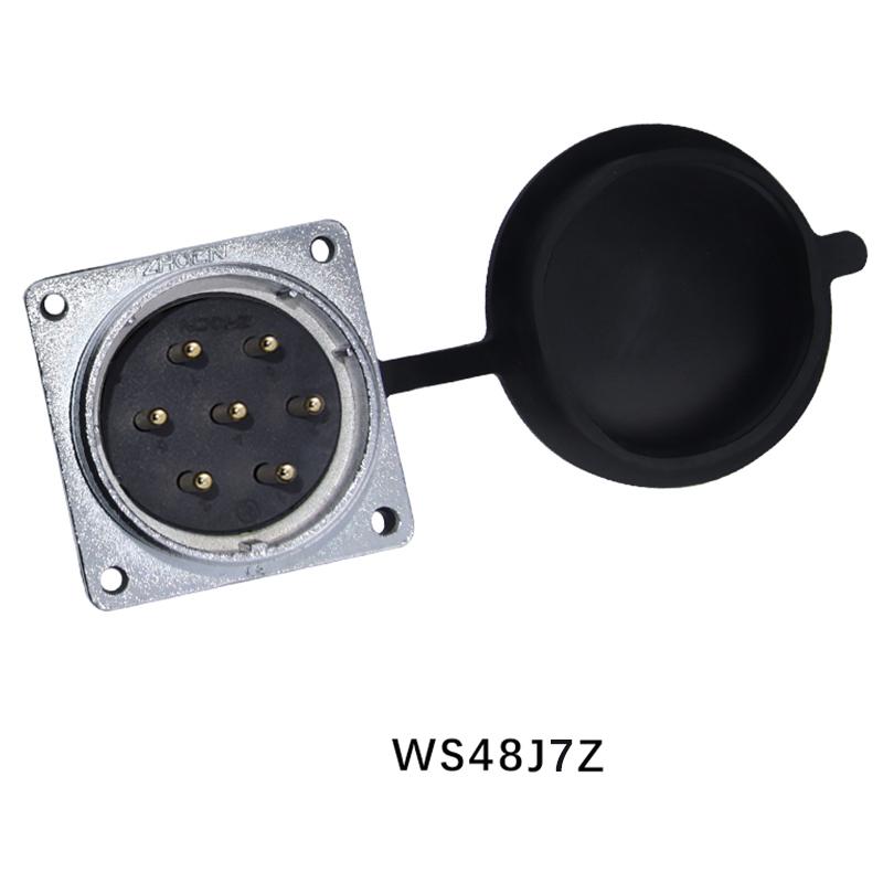 ZHQCN WS48 TQ+Z Waterproof M48 Female Plug Male Socket Panel 5 7 20 27 38 42 Pin Industrial Aviation Connector Electrical Power