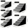 New Detachable And Washable Kennel Memory Foam Dog Sofa Stairs Pet 4-5 Steps Stairs For Small Dog Cat Ramp Ladder Pet Stairs
