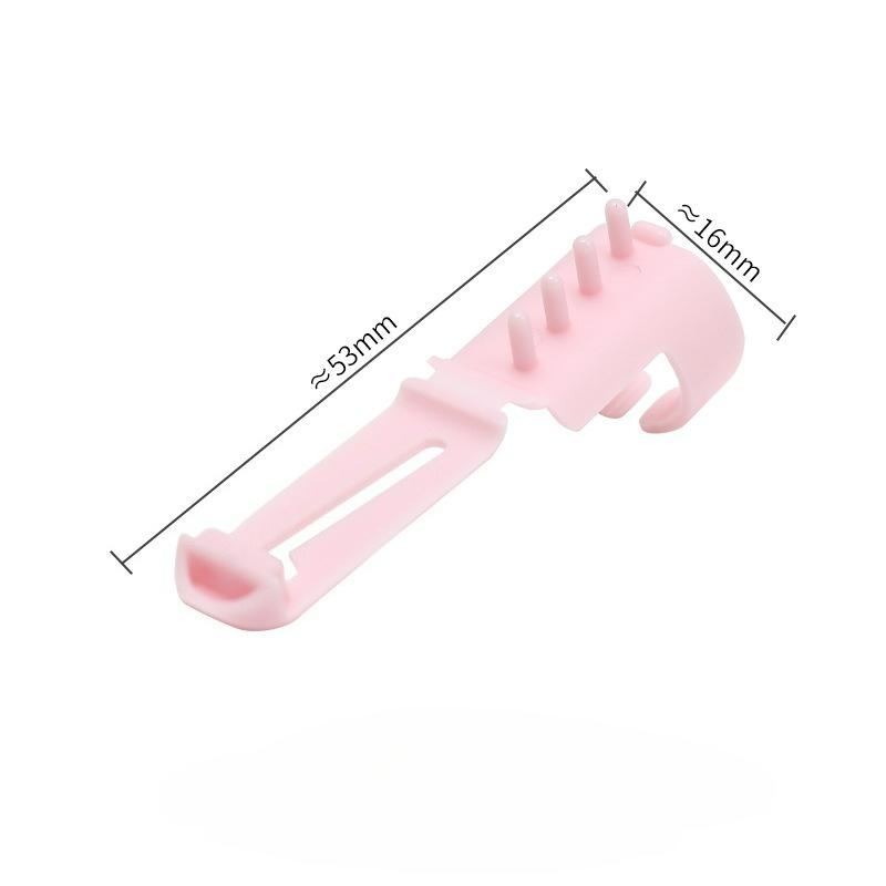 

2 шт./комплект Инструмент для вязания свитеров своими руками Наперсток с направляющей для нити Пластиковый защитный напальчник Пластиковая направляющая для шерстяной пряжи Ручной инструмент для вязания из шерсти розовый