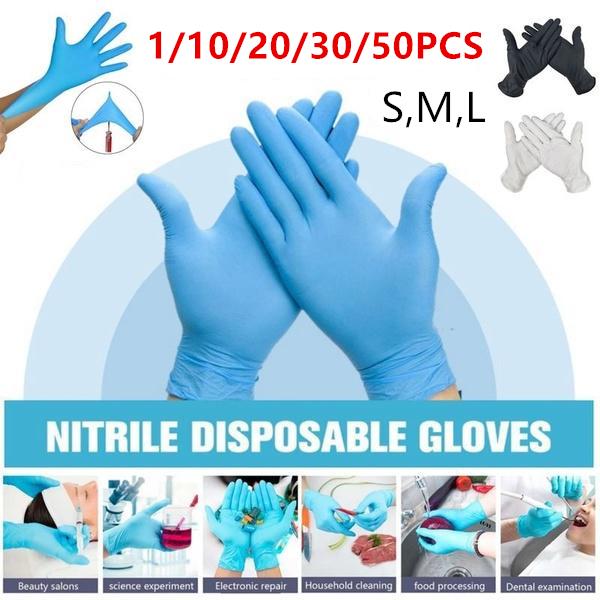 Buy Nitrile Gloves Food Grade Waterproof Allergy Free Disposable Work