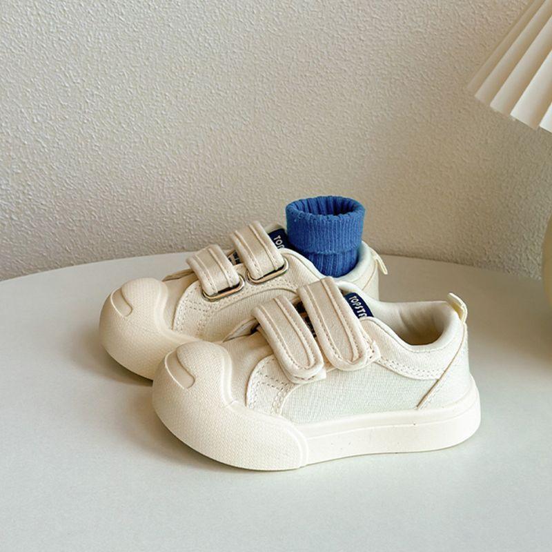 

Anti-slip Shoes - New Style Boys and Girls Sneakers with Soft Soles and Versatile Canvas Shoes 21 белый