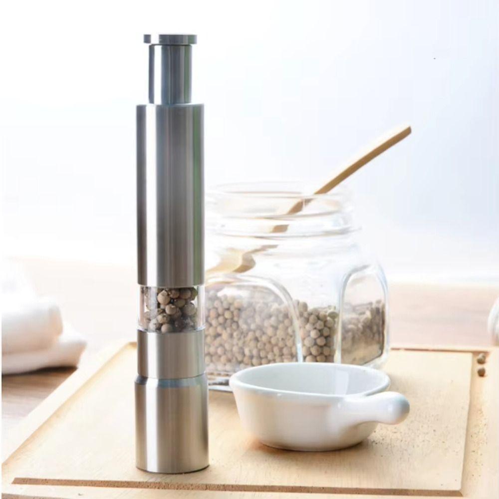 Hand Operation Pepper Grinder Thumb Push Button Spice Grinder Thumb Push Grinder Kitchen Use