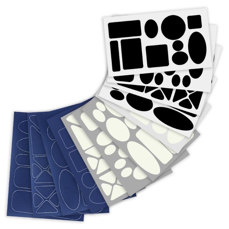 4 Pcs Adhesive Fabric Patches Waterproof Down Jackets Repair Patches for Skiing Hiking Winter Sleep Bags
