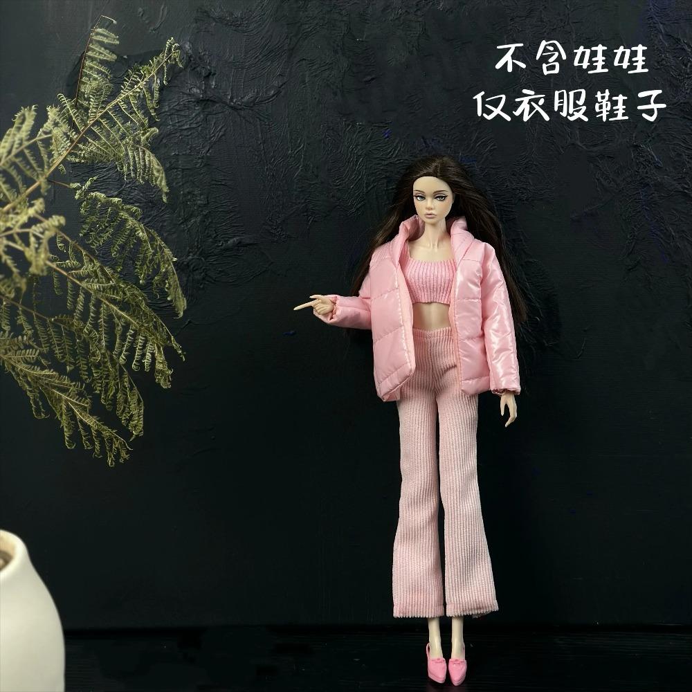 2025 New Clothes Set + Shoes / 30cm Doll Clothing Suit Plush Coat Top Skirt Pant Sweater Outfit for 1/6 Doll Clothes / Diy Toys
