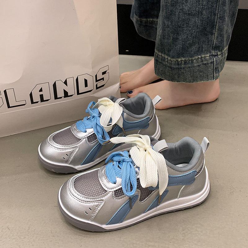 Flat-bottomed German Training Shoes New Summer Thin Mesh Breathable Forrest Gump Casual Sports Dad Shoes