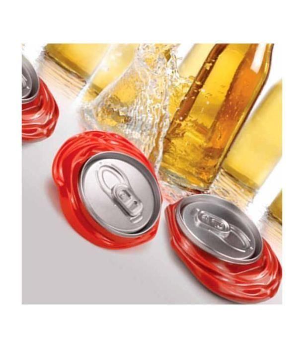 Décapsuleur - Rouge - Canette - Aimant intégré - Design contemporain - Compact