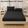 Polyester Fitted Sheet 30cm Deep And Solid Color With Breathable Fabric For Bedroom Use