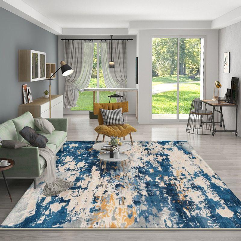 Abstract Large Area Carpet Living Room Nordic Style Decoration Sofa Area Rug for Bedroom Cloakroom Easy Clean Non-slip Floor Mat