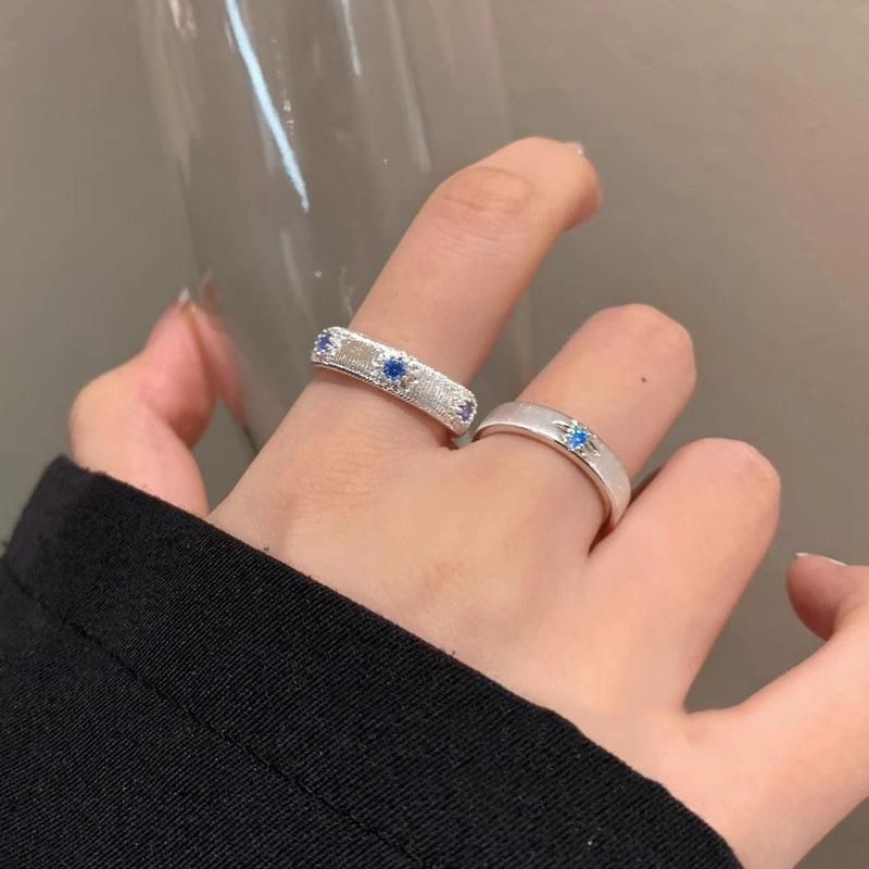 Wire-cut Zirconia Ring - A Unique Design for Women, A Couple's Ring for The Index Finger, A Light and Luxurious High-end Style Ring