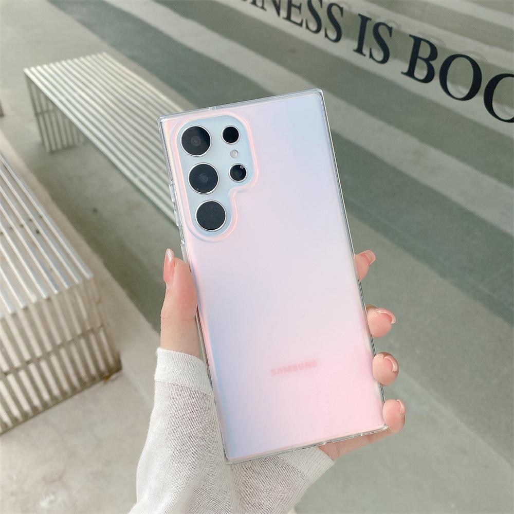 Suitable for Samsung S25Edge Mobile Phone Case S25ultra Matte Chameleon Colorful A56 A36 Protective Case Imd