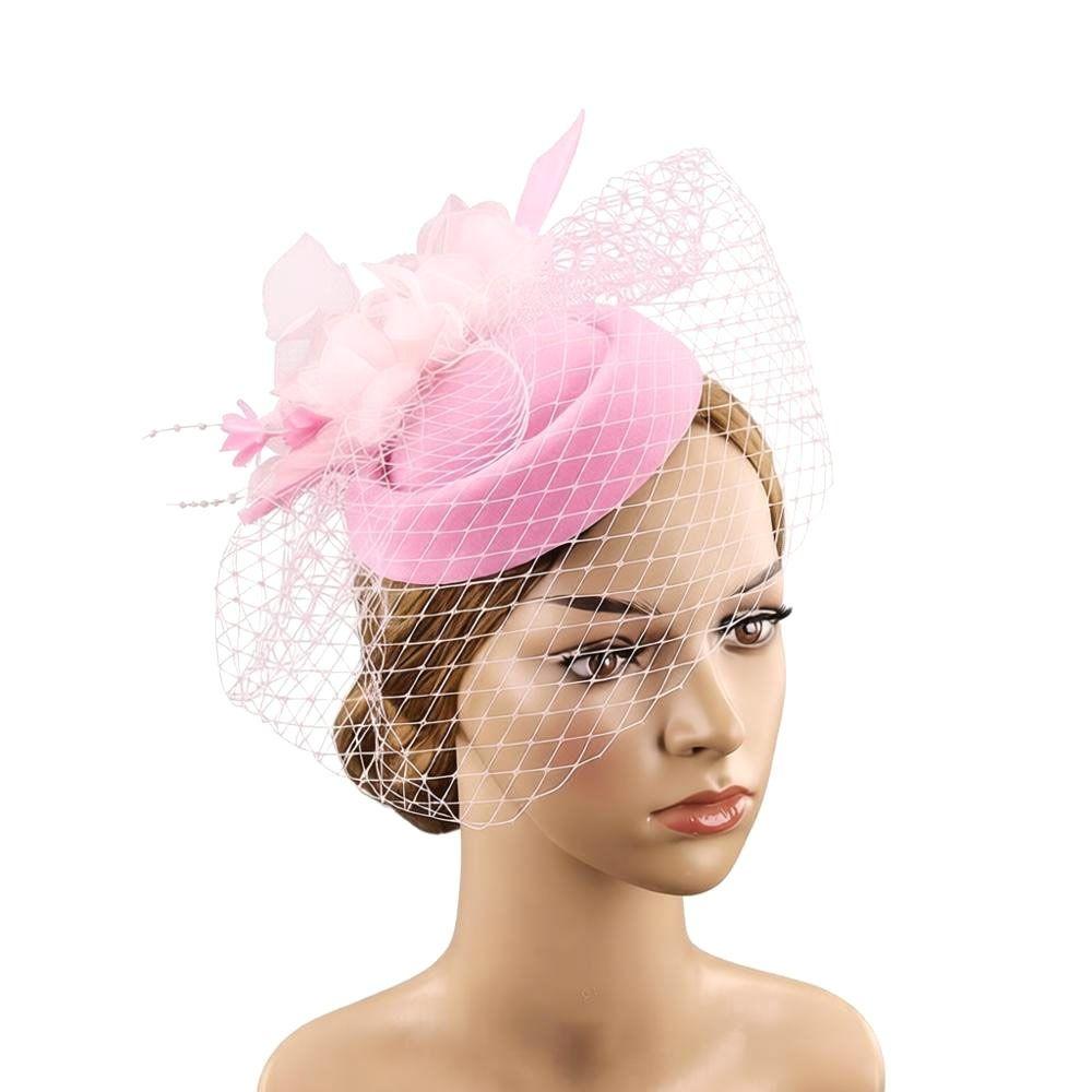 Veil Vintage Hat Headband Mesh Ribbons Fascinator New Fascinator Caps  Hair Accessories