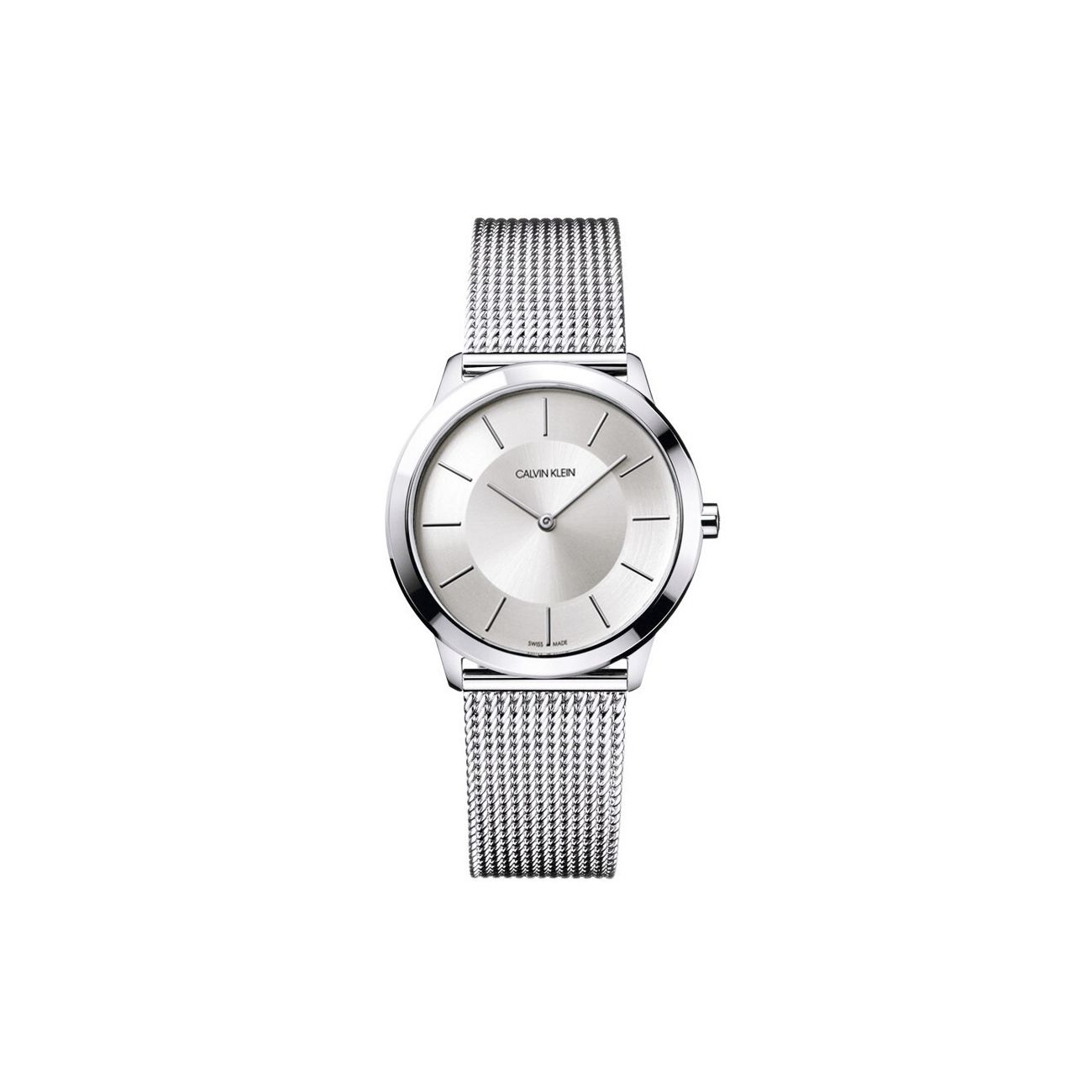 

Calvin Klein Ck Quartz Watch Quartz Movement Stainless Steel Strap Silver Dial Classic Swiss Style Unisex watches K3M22126 Regular Watch Box,Silver Dial