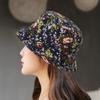 Elderly Women Sun Hat With Adjustable Brim For Spring Fall Sun Protection Cotton Fabric