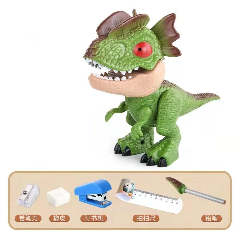 Dinosaur Model Toy With Stationery Five-In-One Set Boys And Girls Creative Early Education Animals Toys Set Jurassic World Toys