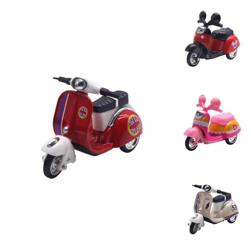 Alloy Lady Motorcycle Sheep Model Display Box 143 Scale, Powerful Return Function, Multi-functional, 107*4cm