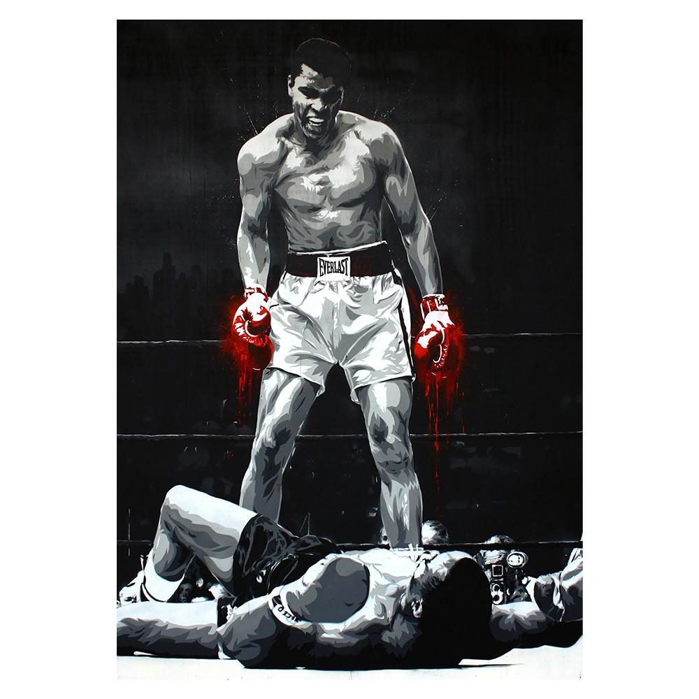 Boxer Wall Art Poster Motivational Quote Home Decor Pictures Prints Canvas Painting Living Room Decor