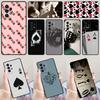 Poker Playing Cards Phone Case For Samsung Galaxy A42 A31 A40 A51 A71 A32 A80 A91 A52 A72 A73 A20e A21S A50 A70 A11 A12 Cover