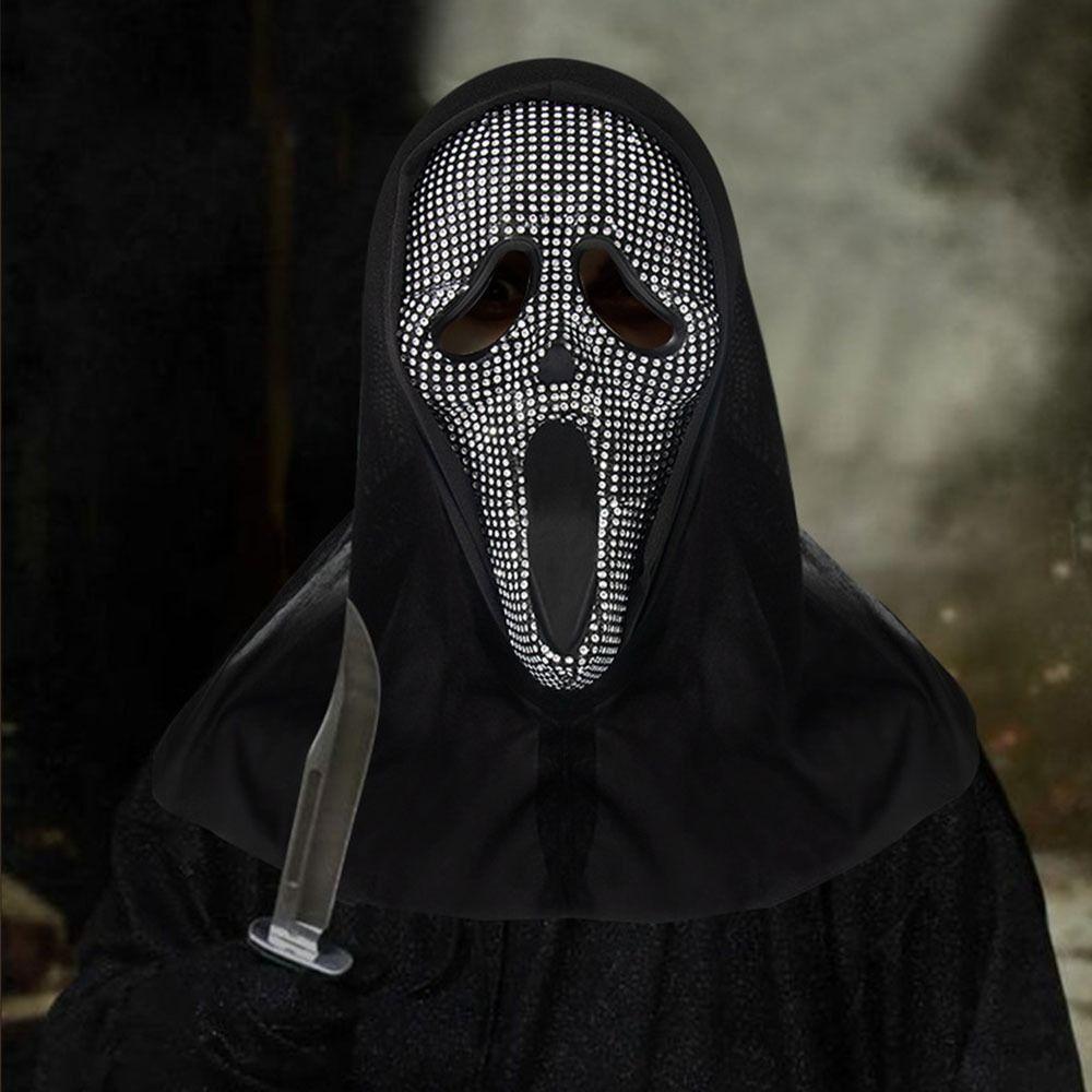 with  Halloween Cosplay Mask Masquerade Masquerade Mask  Makeup Ball Costume Props