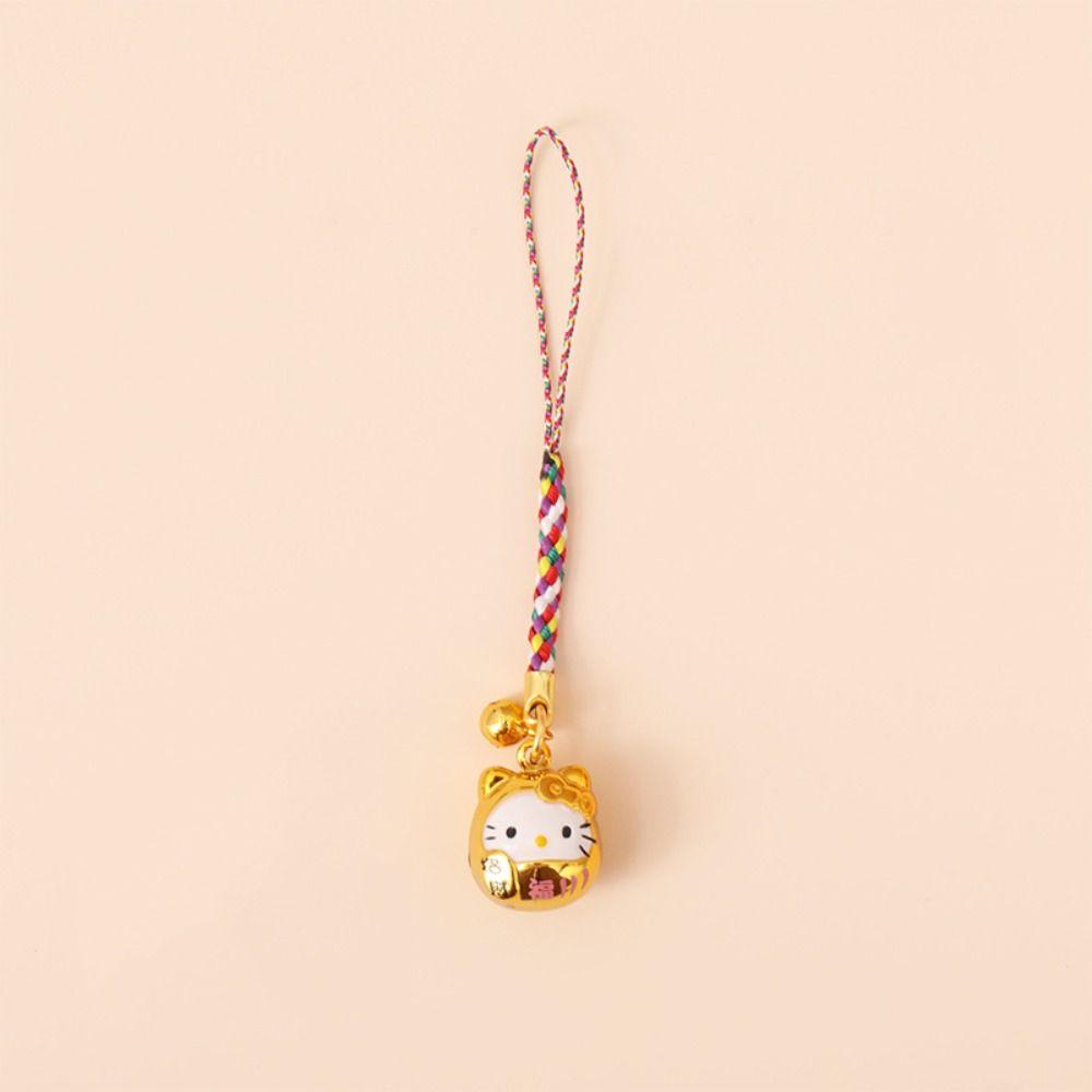 

Металеві підвіски Lucky Cat Phone Charms Lucky Cat Fortune Cat Брелок Maneki Neko Phone Chain Phone Case Gold-Style A