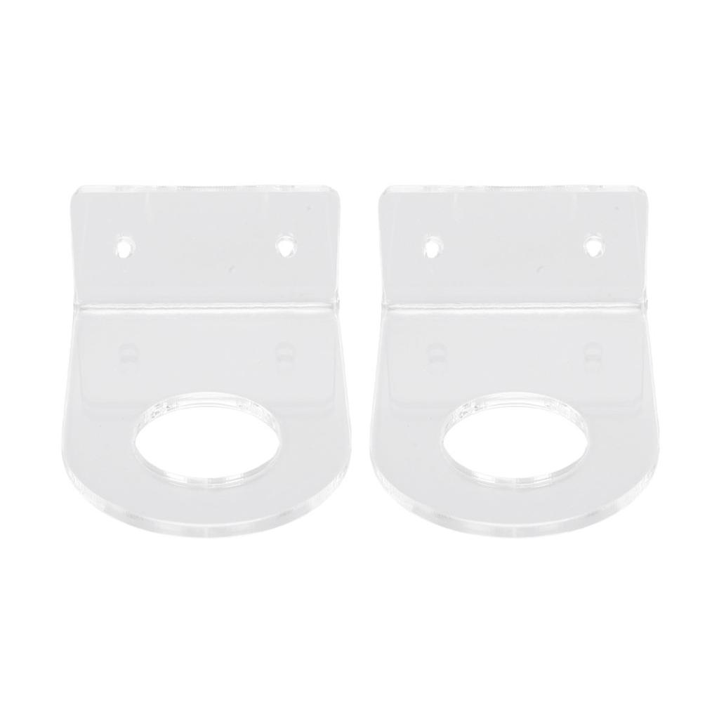 2PCS Basket  Holder Wall Mount Acrylic Clear Base  Wall Storage Stand Display Rack for Small  S