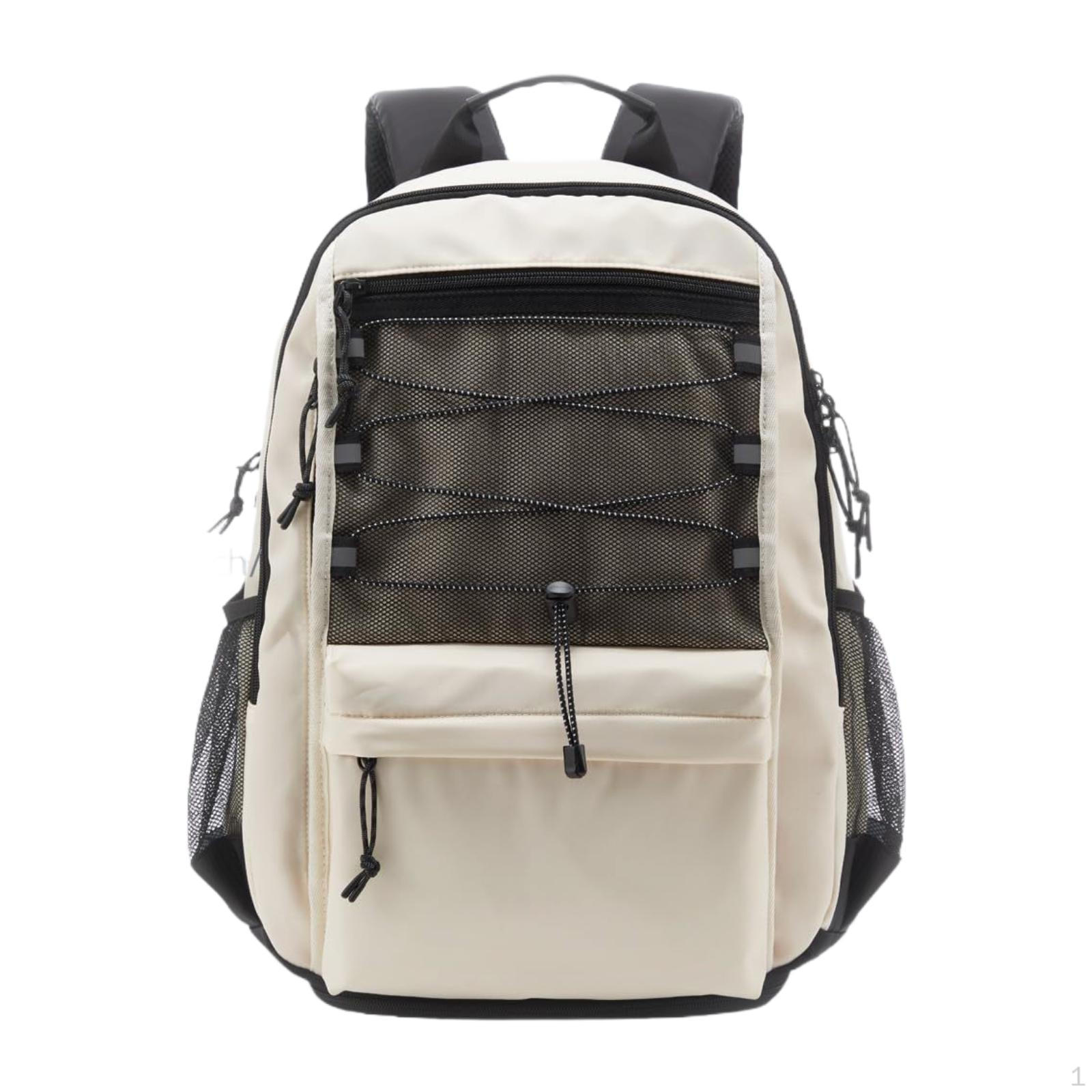 

Tennis Backpack Bag Lightweight with Fence Hook Rucksack Badminton Racquet for Camping чорний