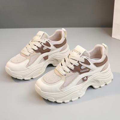Fashion Women's Chunky Sneakers Summer Lightweight Sports Running Shoes Fashion Thick Sole Heightened Dad Shoes Zapatillas De Deporte