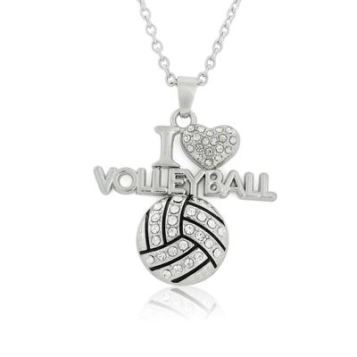 Fast Selling Fashion Sports Necklace I LOVE VOLLEYBALL Necklace