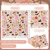 5 Bags Halloween Printed Paper Napkins Disposable Cute Pumpkin Ghost Tableware Party Dinner Serviettes