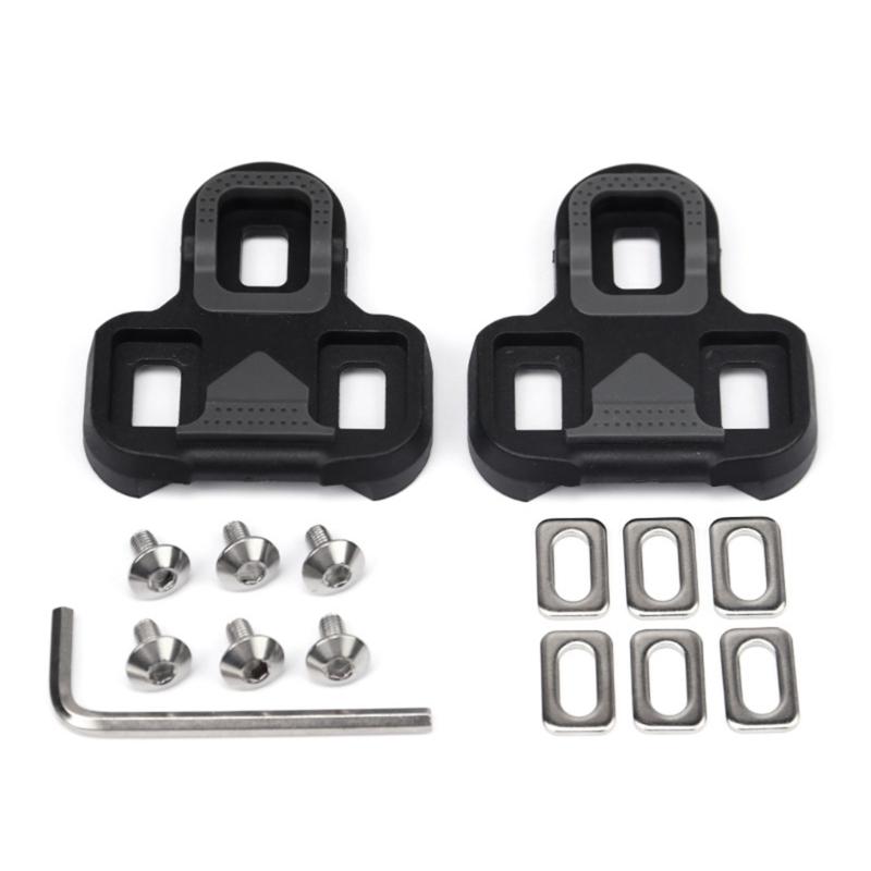 

Nylon Road Bike Cleats Bike Pedal Cleats for Road Cycling Shoes 4.5 Degree Float Pedal Cleat, Easy to Install 1
